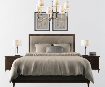 American Style Double Bed-ID:286144865