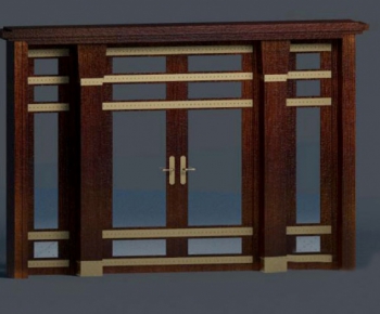Modern Solid Wood Door-ID:679937169
