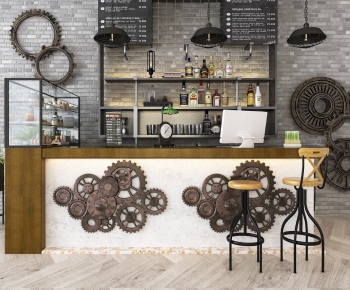 Industrial Style Counter Bar-ID:824329959