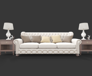 European Style Three-seat Sofa-ID:290338377