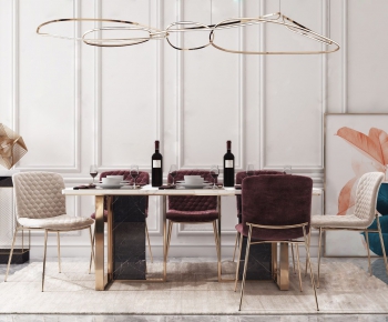 Modern Dining Table And Chairs-ID:642822939