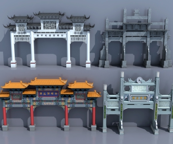 Chinese Style Building Component-ID:354692519