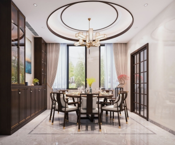 New Chinese Style Dining Room-ID:233206571