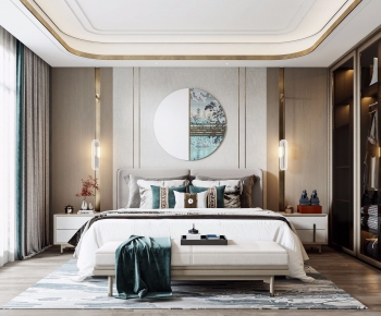 New Chinese Style Bedroom-ID:439171465