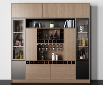 Nordic Style Wine Cabinet-ID:556504684
