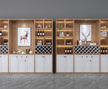 Nordic Style Wine Cabinet-ID:996178174