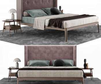 Modern Double Bed-ID:218984449