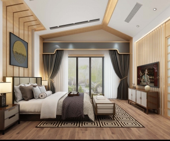 New Chinese Style Bedroom-ID:274794346