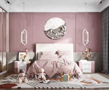 Nordic Style Girl's Room Daughter's Room-ID:616392278