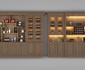 New Chinese Style Wine Cabinet-ID:107348272