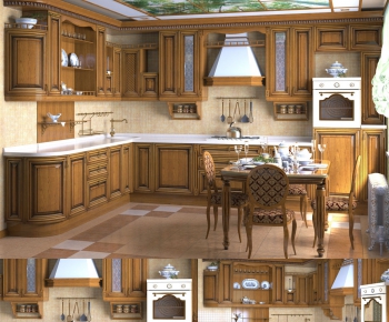 Modern American Style Kitchen Cabinet-ID:525736527