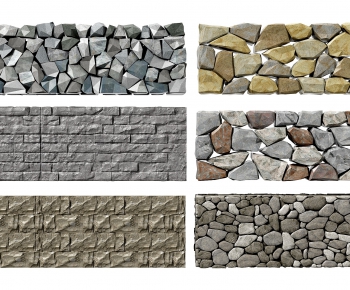 现代自然石头围墙-ID:916707765