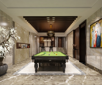 New Chinese Style Billiards Room-ID:716357715
