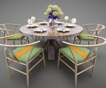 New Chinese Style Dining Table And Chairs-ID:959770814