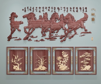 中式雕花壁挂-ID:928164371