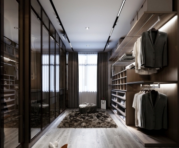 Modern Clothes Storage Area-ID:866649528