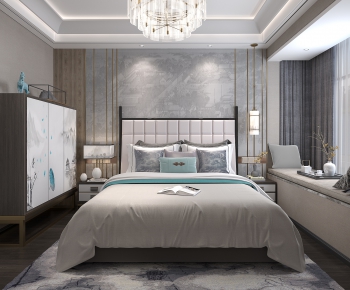 New Chinese Style Bedroom-ID:289249174