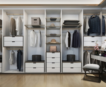 Modern Clothes Storage Area-ID:535289412