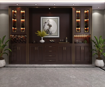 New Chinese Style Wine Cabinet-ID:985091321