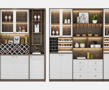 Nordic Style Wine Cabinet-ID:244190659
