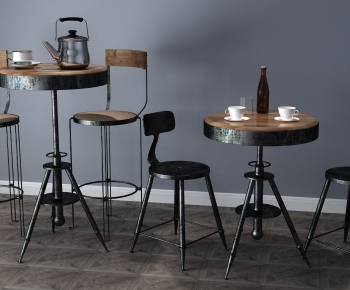Industrial Style Leisure Table And Chair-ID:975776667