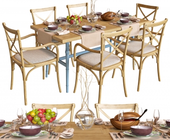 Nordic Style Dining Table And Chairs-ID:802239683