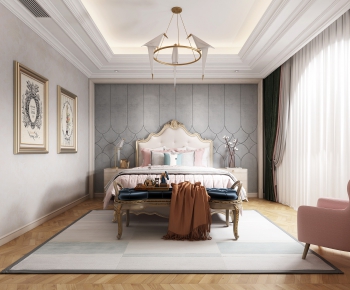 Simple European Style Bedroom-ID:818531443