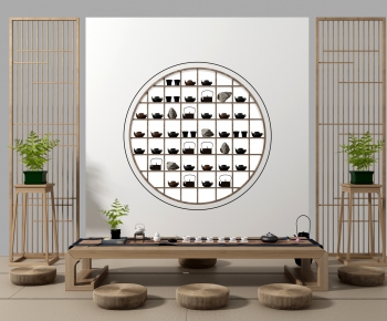 New Chinese Style Tea Tables And Chairs-ID:282775297