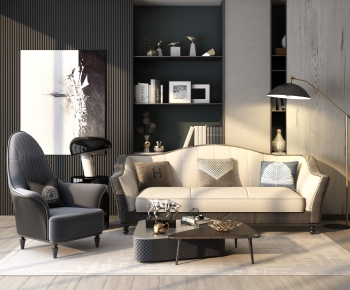 Simple European Style Sofa Combination-ID:567597924