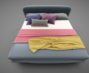 Modern Double Bed-ID:702744199