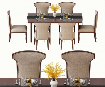 New Chinese Style Dining Table And Chairs-ID:201037127