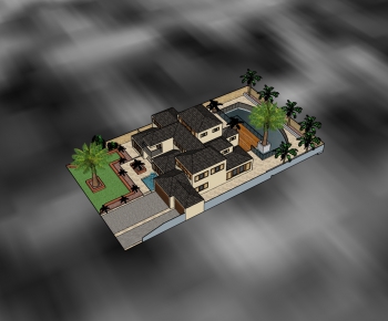New Chinese Style Courtyard/landscape-ID:522809373