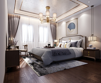 New Chinese Style Bedroom-ID:360462465