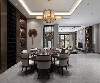 New Chinese Style Dining Room-ID:844239516