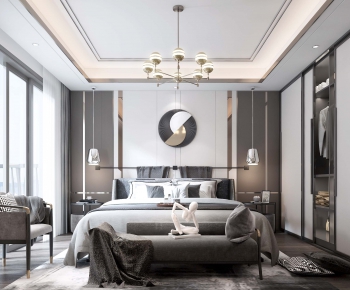 New Chinese Style Bedroom-ID:732929497