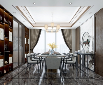 New Chinese Style Dining Room-ID:560427192