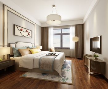 New Chinese Style Bedroom-ID:352680186