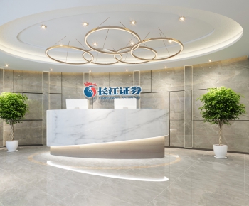 Modern Office Reception Desk-ID:211146129