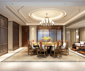 New Chinese Style Dining Room-ID:831248882