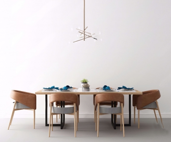 Modern Dining Table And Chairs-ID:878099298