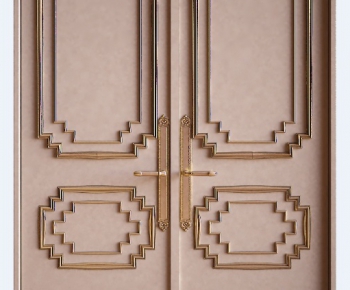 European Style Solid Wood Door-ID:615307799