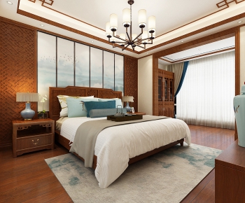 Chinese Style Bedroom-ID:994808233
