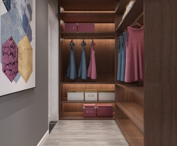 Modern Clothes Storage Area-ID:484249776