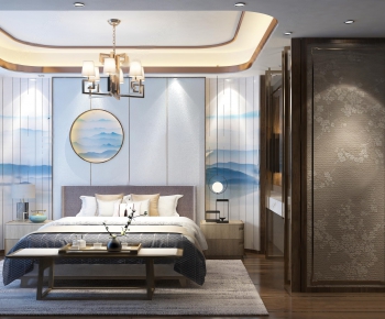 New Chinese Style Bedroom-ID:238912455