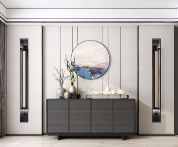 New Chinese Style Side Cabinet/Entrance Cabinet-ID:200243362