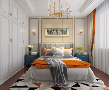 Simple European Style Bedroom-ID:511798147