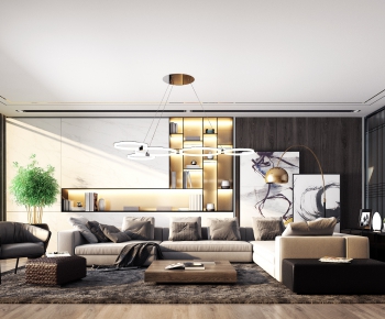 Modern A Living Room-ID:400973456