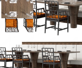 New Chinese Style Dining Table And Chairs-ID:871520644