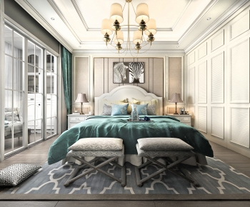 Simple European Style Bedroom-ID:582238844