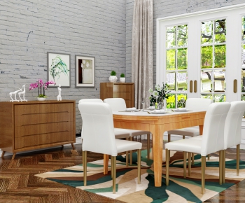 Nordic Style Dining Table And Chairs-ID:285099751